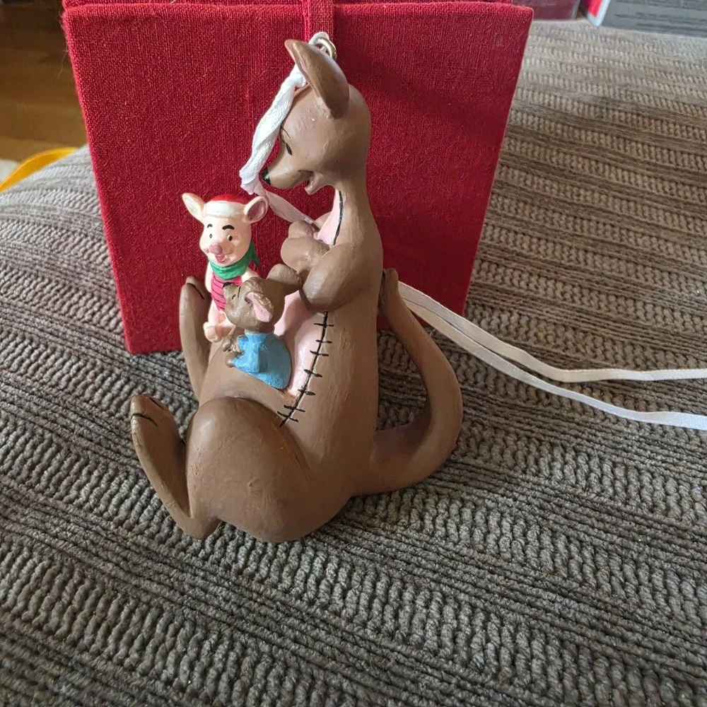Vintage Disney's Kanga, Roo & Piglet Christmas Ornament Rare 1991